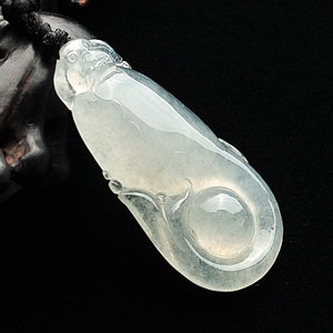 (超值推荐)冰种淡晴水如意寿挂件