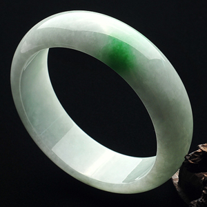 糯冰种飘翠手镯(60.5mm)