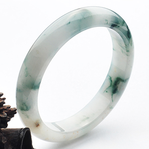 糯冰种飘花手镯(58.1mm)