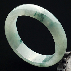 糯冰种飘花手镯(57.2mm)