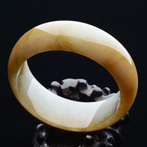 （超值推荐）糯冰种晴水黄翡手镯（58.8mm）