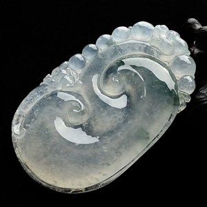 (超值推荐)冰种飘花如意挂件