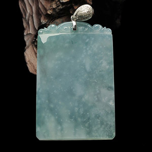 (超值推荐)冰种晴水素牌挂件