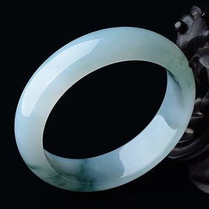 糯冰种飘花手镯（57.5mm）