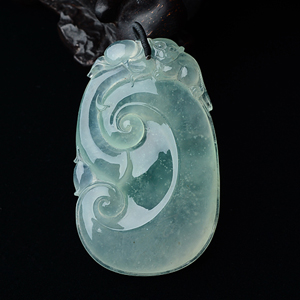 冰种晴水如意挂件