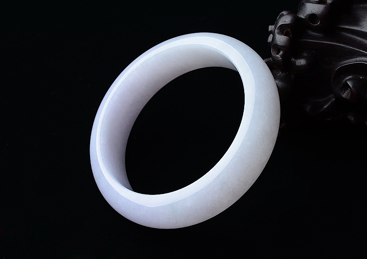 (超值推荐)糯冰种淡紫罗兰手镯（58.7mm）