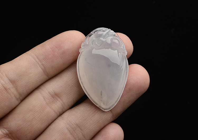 (成本清仓)冰种淡晴水寿桃挂件