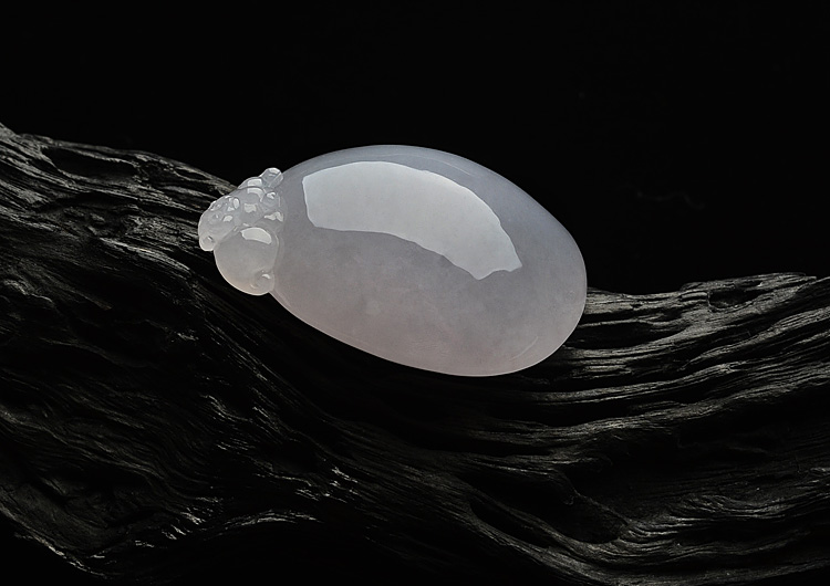 (超值推荐)糯冰种紫罗兰灵猴献寿挂件