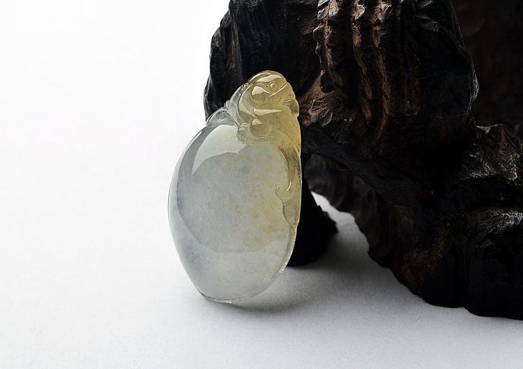 (超值推荐)冰种晴水黄翡福瓜挂件