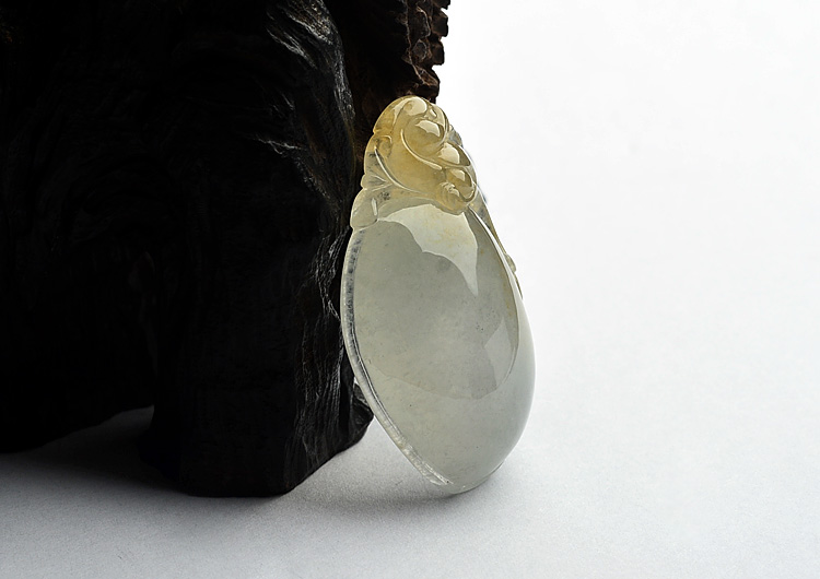 (超值推荐)冰种晴水黄翡福瓜挂件