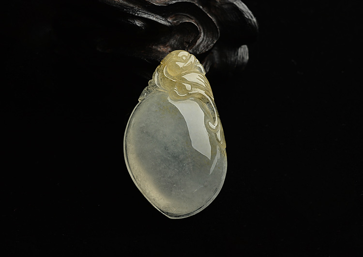 (超值推荐)冰种晴水黄翡福瓜挂件