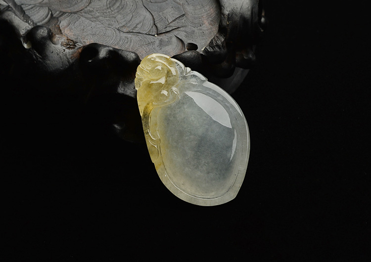 (超值推荐)冰种晴水黄翡福瓜挂件