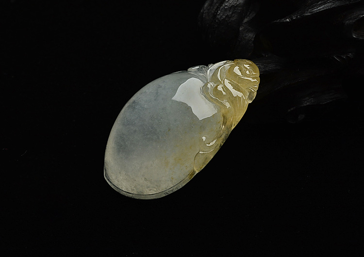 (超值推荐)冰种晴水黄翡福瓜挂件