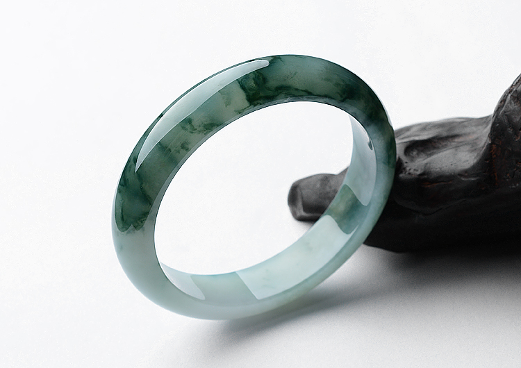糯冰种飘花手镯（58.3mm）