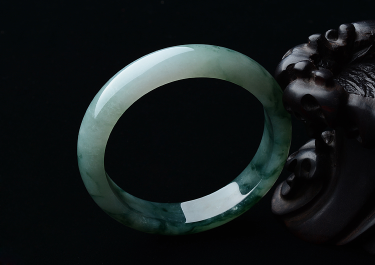 糯冰种飘花手镯（58.3mm）