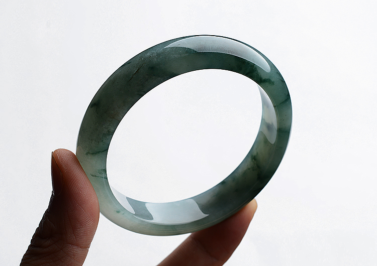 糯冰种飘花手镯（58.3mm）