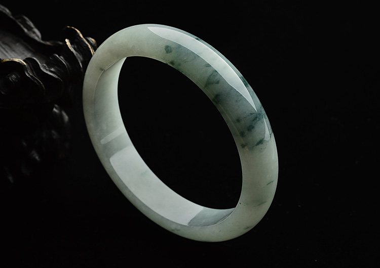 糯冰种飘花手镯(58.3mm)