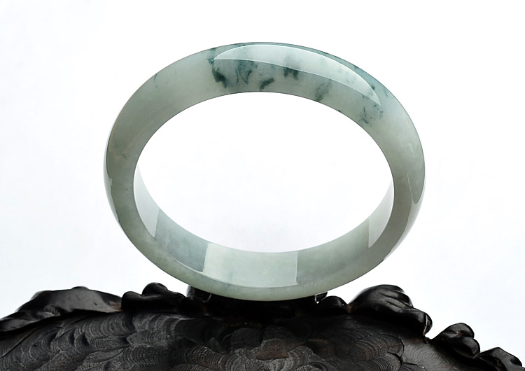 糯冰种飘花手镯(58.3mm)