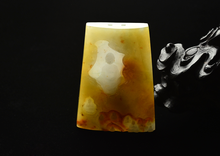 （一口价扫货）糯冰种褐黄翡普度众生挂件