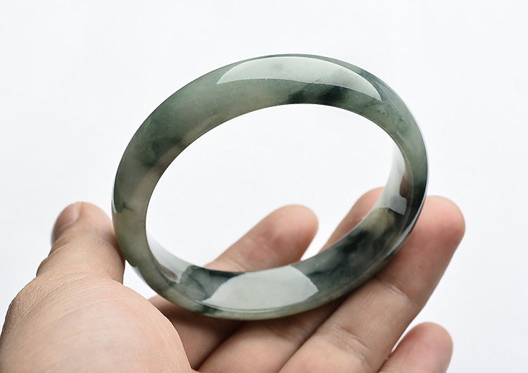 冰种飘花手镯(58.1mm)