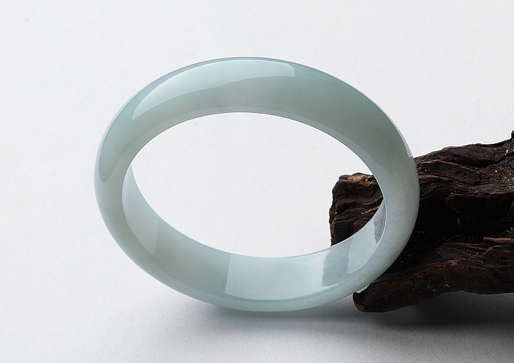 糯冰种晴水手镯（57.5mm）