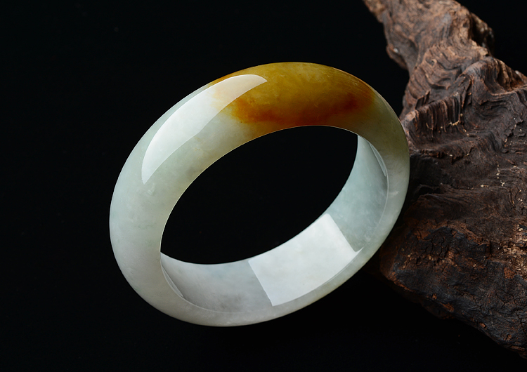 (超值推荐)糯冰种黄翡手镯（59.1mm）