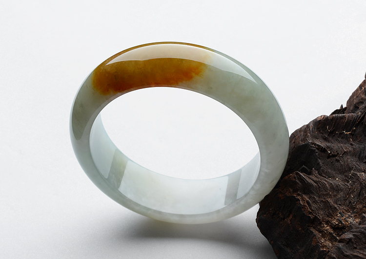 (超值推荐)糯冰种黄翡手镯（59.1mm）