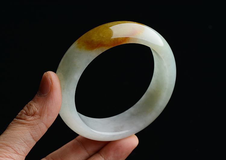 (超值推荐)糯冰种黄翡手镯（59.1mm）