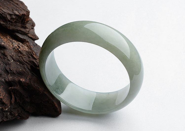 糯冰种晴水手镯（59.3mm）