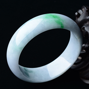 糯冰种春带彩手镯（59.3mm）