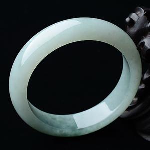 糯冰种晴水飘花手镯（56.8mm）