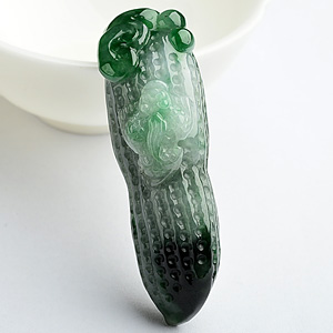 (超值推荐)糯冰种廯加绿生意兴隆挂件