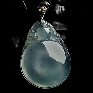 冰种晴水龙行如意挂件