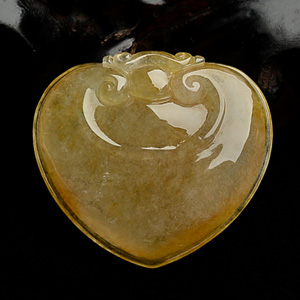 (成本清仓)冰种褐黄翡如意挂件