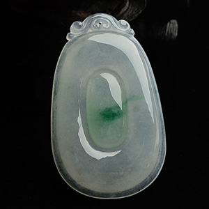 冰种飘翠福在眼前挂件