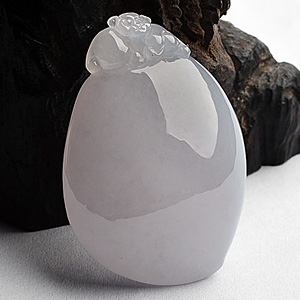 (超值推荐)糯冰种紫罗兰灵猴献寿挂件