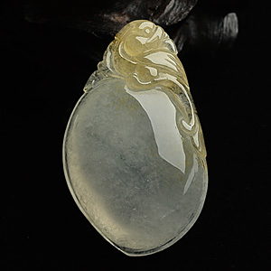 (超值推荐)冰种晴水黄翡福瓜挂件