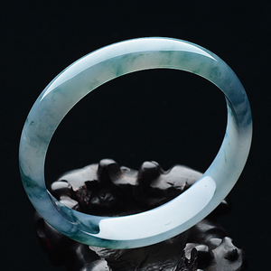 (超值推荐)冰种晴水飘花手镯（56.2mm）