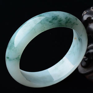 糯冰种晴水飘花手镯（59.5mm）