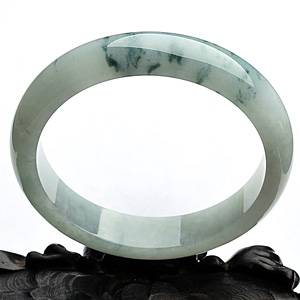 糯冰种飘花手镯(58.3mm)