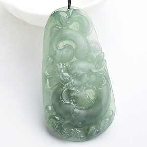 (超值推荐)糯冰种晴水龙牌挂件