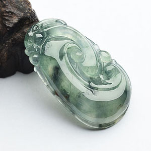 (超值推荐)冰种飘花如意挂件