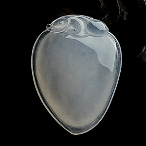 (成本清仓)冰种淡晴水寿桃挂件