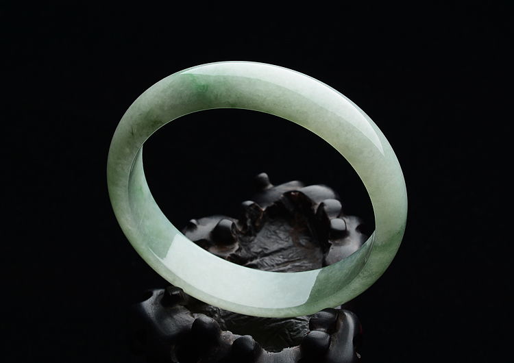 糯冰种飘花手镯（58.3mm）
