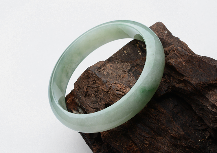 糯冰种飘花手镯（58.3mm）
