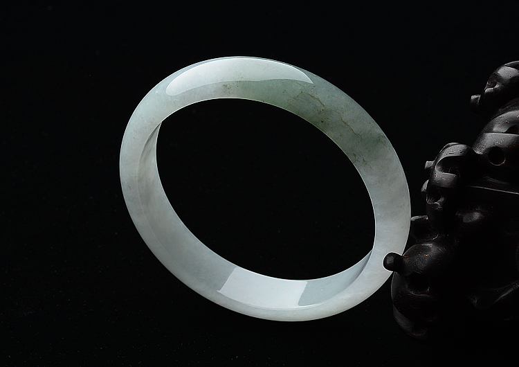 糯冰种飘花手镯（58.4mm）