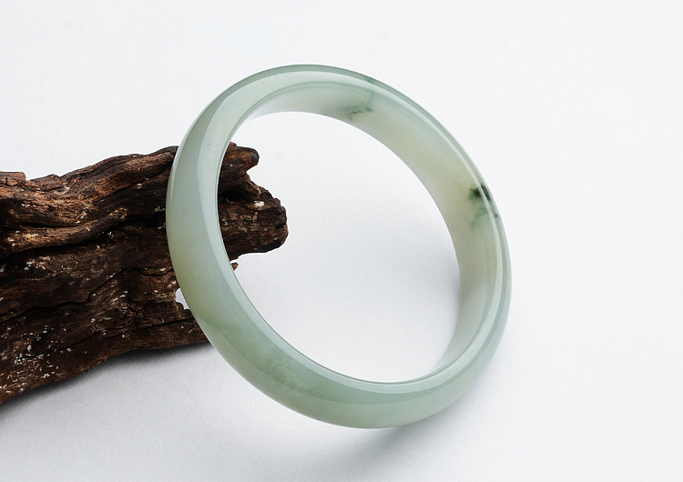 糯冰种晴水飘花手镯（57.2mm）