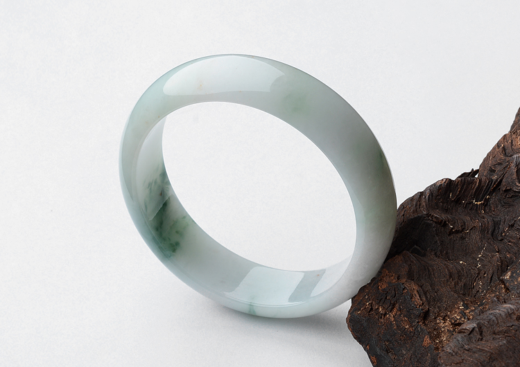 糯冰种飘花手镯（59.2mm）