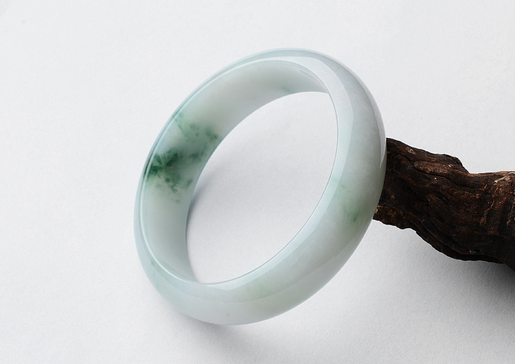 糯冰种飘花手镯（59.2mm）