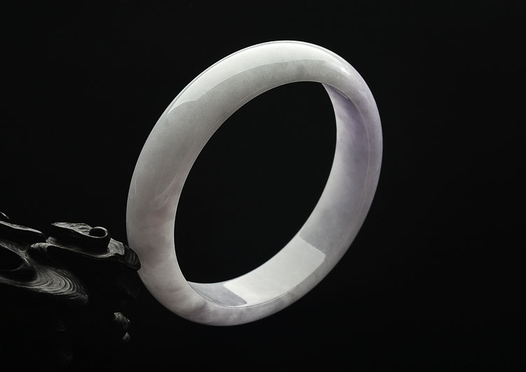 糯冰种紫罗兰手镯(56.9mm)